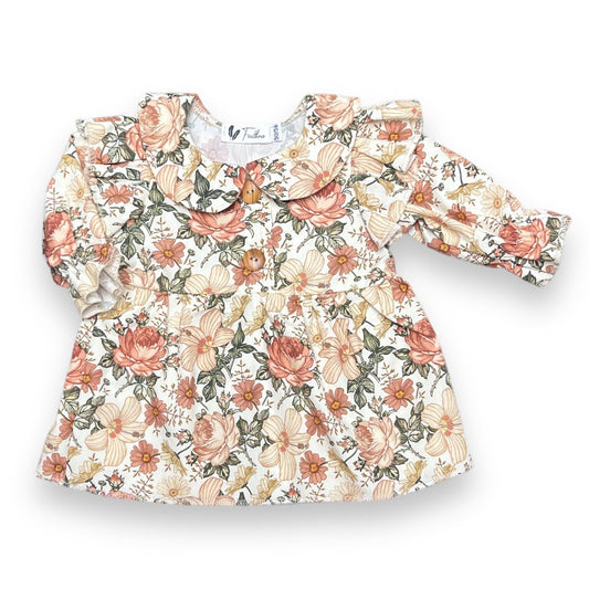 Blouse ruffle english garden cream