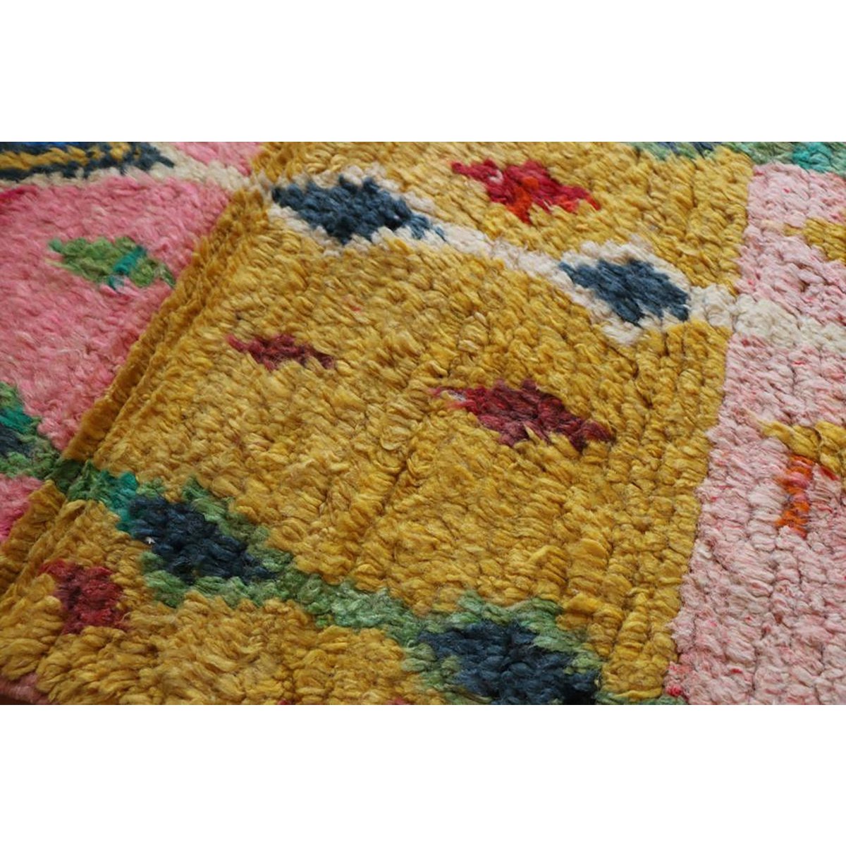 Pure wool Moroccan Berber hallway rug 71 x 339 cm