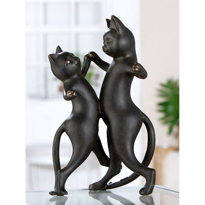 Figurine cat Gatto, black H.30.5 cm