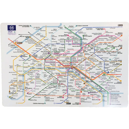 White RATP Plastic Placemat