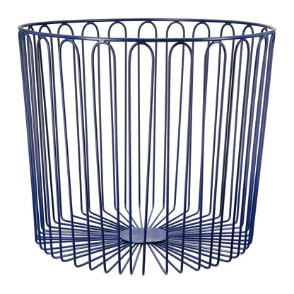 Set of 2 basket duo, blue, gray H.27 cm