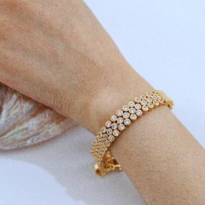 Vintage Luxurious Honeycomb Bracelet