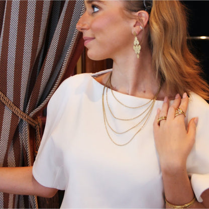 Twisted layered necklace