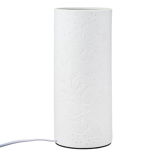 Table lamp Flower, white H.28 cm