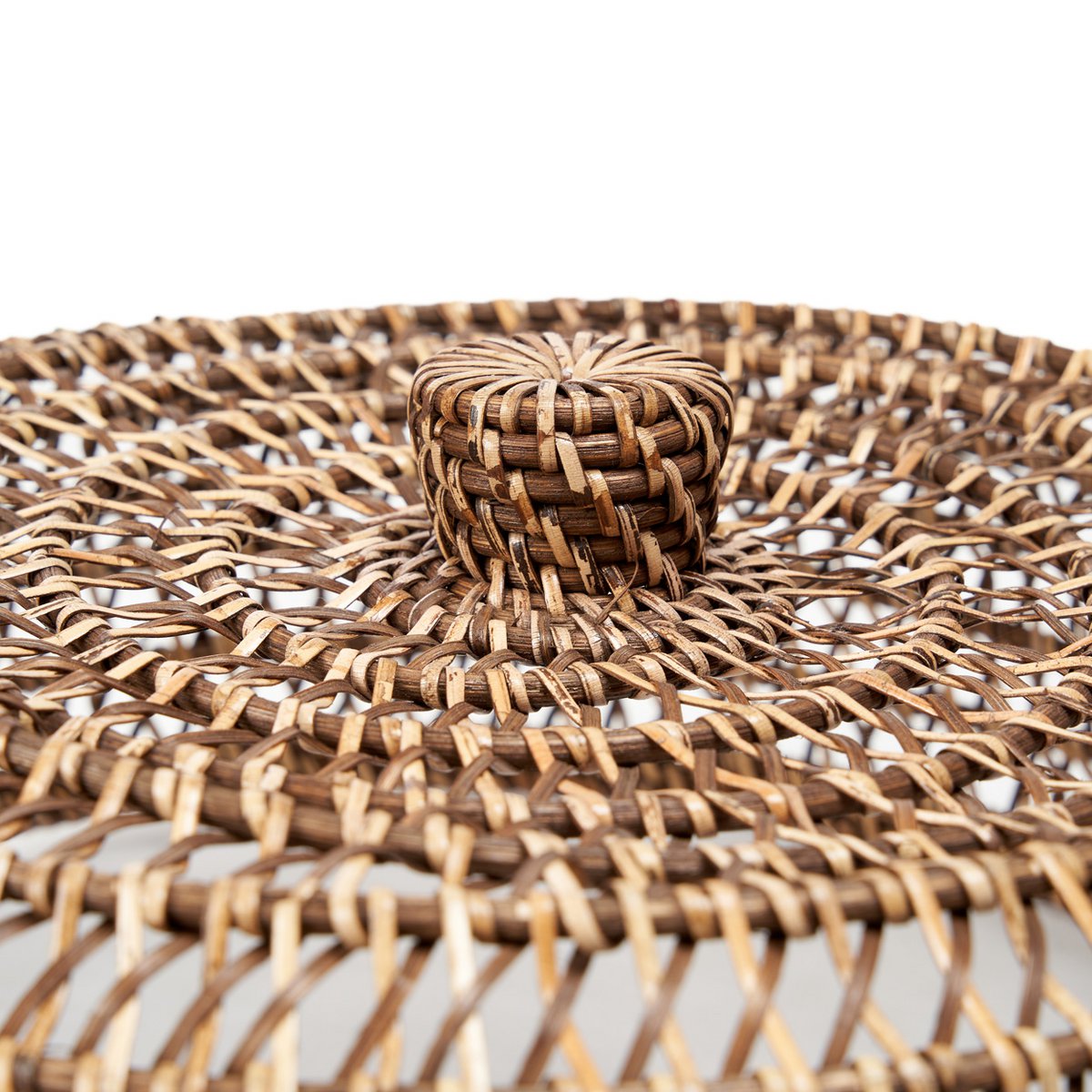 The Rattan Food Cover - Natural Brown - L