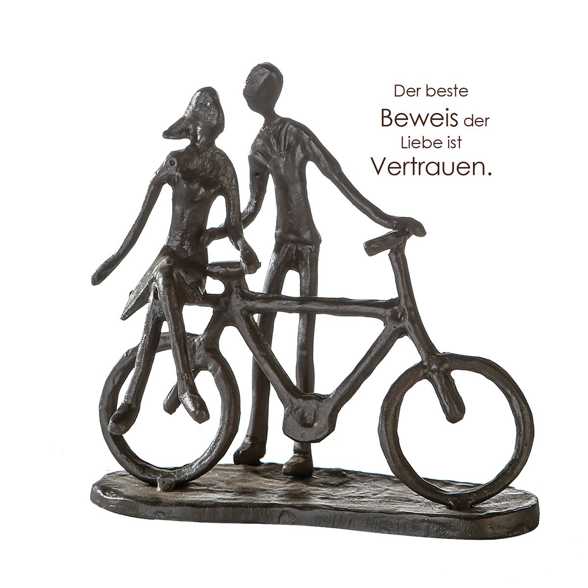 Design sculpture "Pair on Bike", Brno. 15cm wide