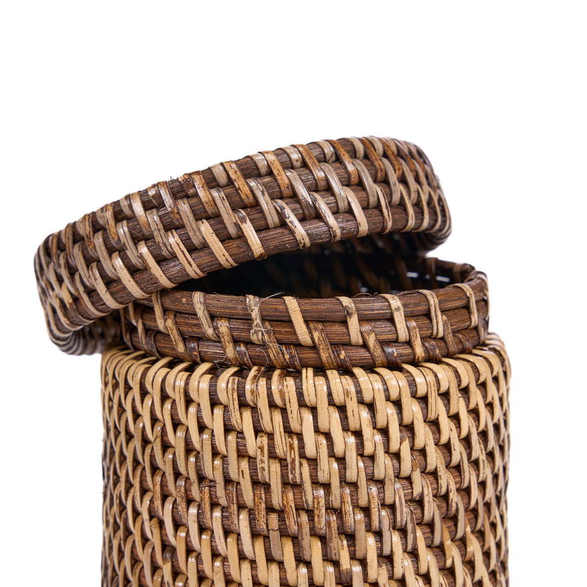 The Rattan Canister - Natural Brown