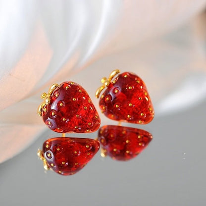 Sweet Strawberry Jewelry Set