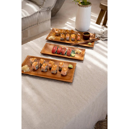 The Teak Root Sushi Plate - S