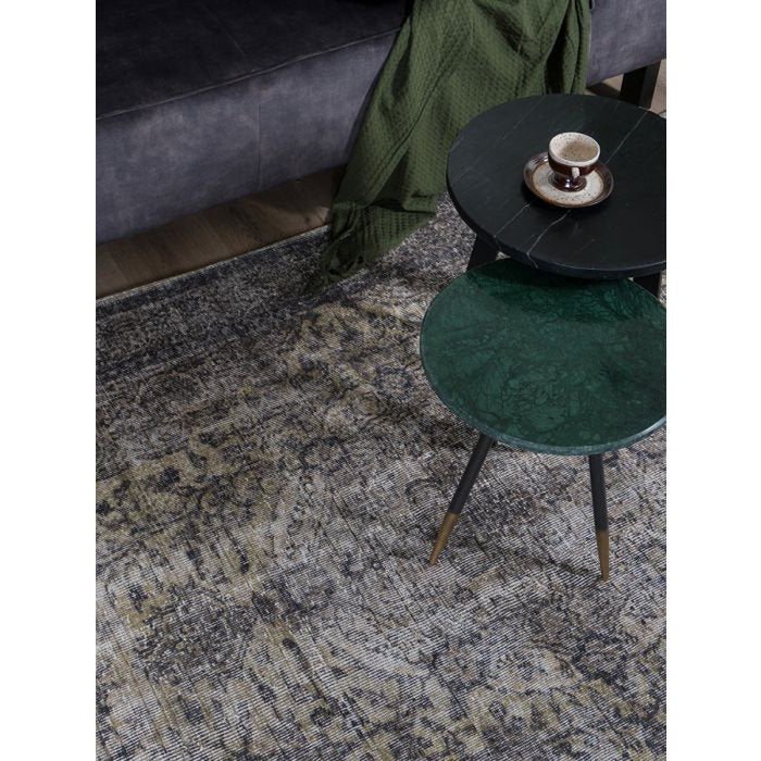 Rug Mila Anthracite / Green 160 x 230 cm