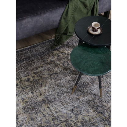 Rug Mila Anthracite / Green 160 x 230 cm