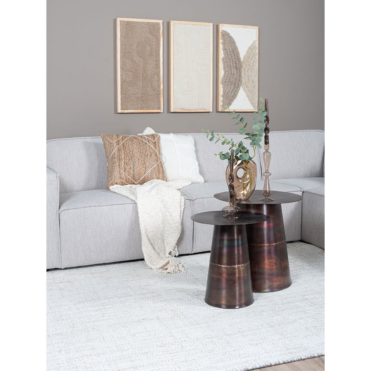 Rug Cross Light Beige - 300 x 400 cm