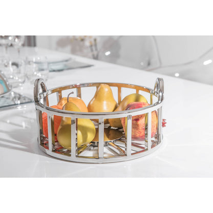 DECO BASKET WITH HANDLES D35CM