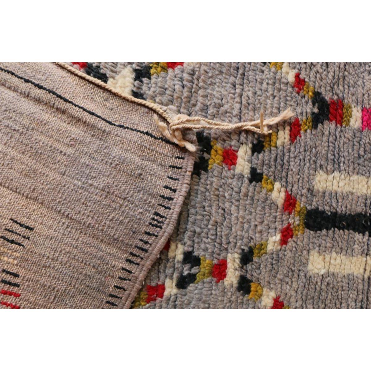 Pure Berber wool hallway rug 81 x 592 cm