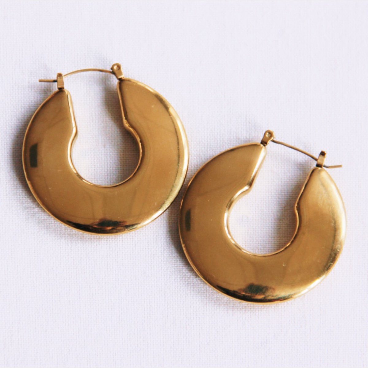 Stainless steel hoop earrings 'Bold XL'