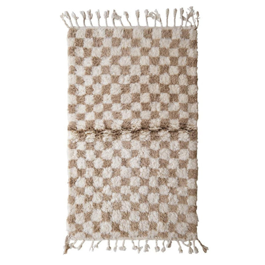 Pure wool Moroccan Berber rug 122 x 163 cm