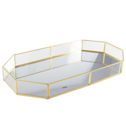 GOLD TRAY 42.5X23CM