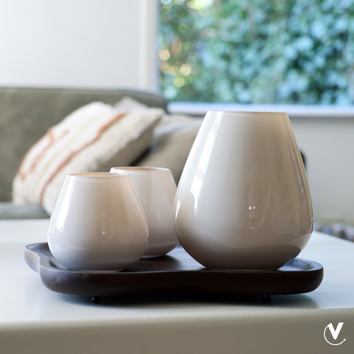 Tea -light holder - Tasman XS Ivory (set of 2 pieces)