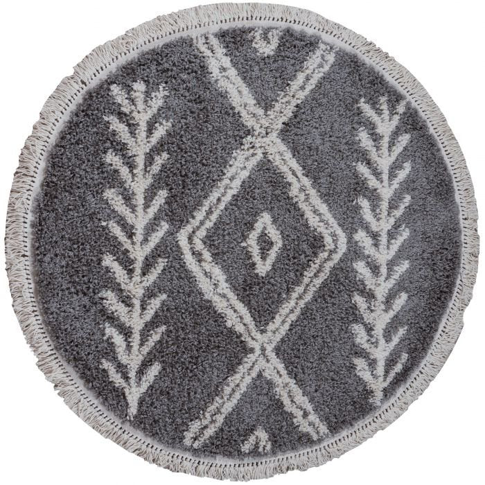 Rug Rabat Gray Round ø120 cm