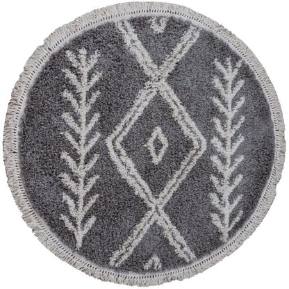 Rug Rabat Gray Round ø120 cm