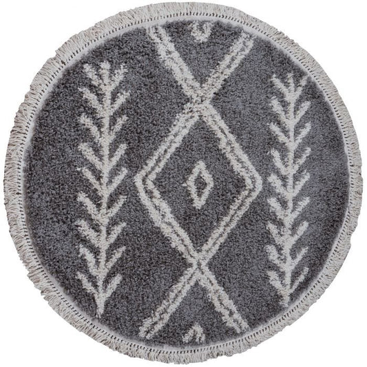 Rug Rabat Gray Round ø120 cm