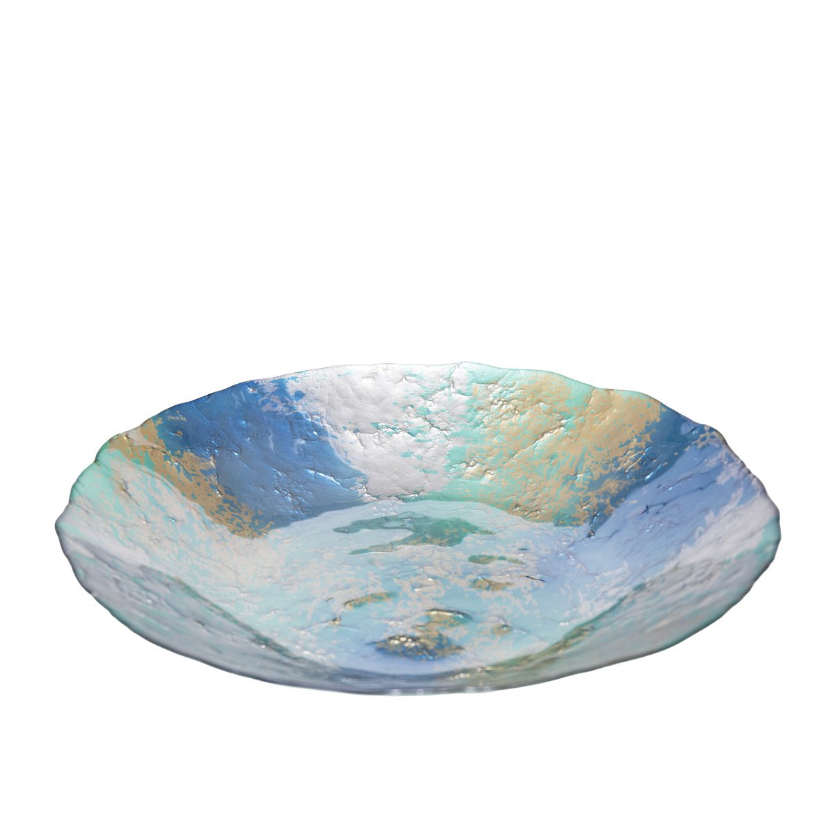 Turquoise and golden cut 40cm
