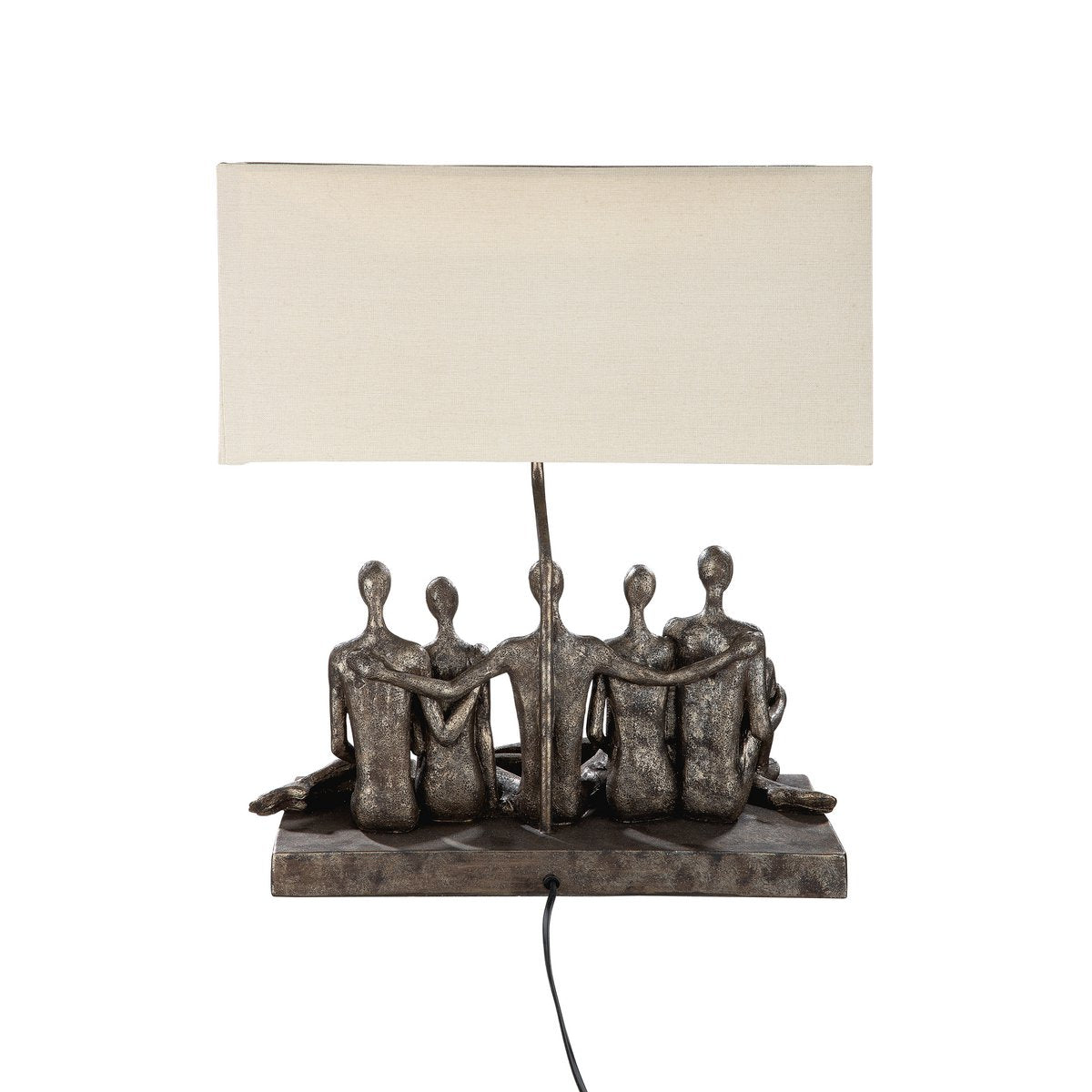 Poly lamp "Group" antique gray/gold