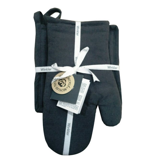 Jona Ombre recycled glove/potholder set 15 x 30