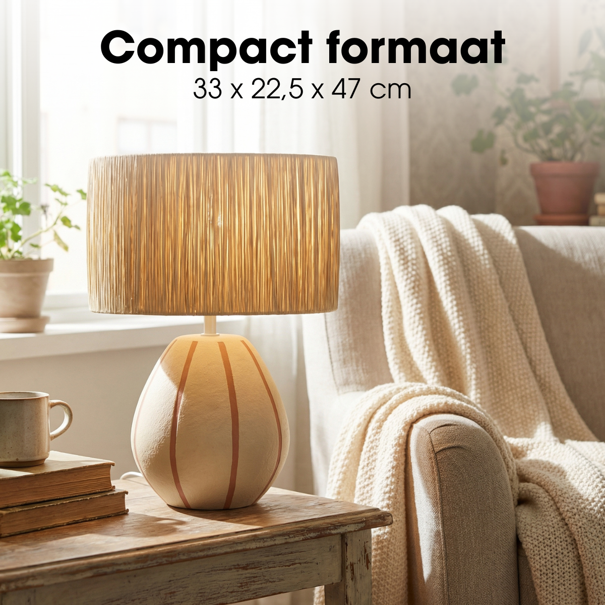 Denton Beige table lamp