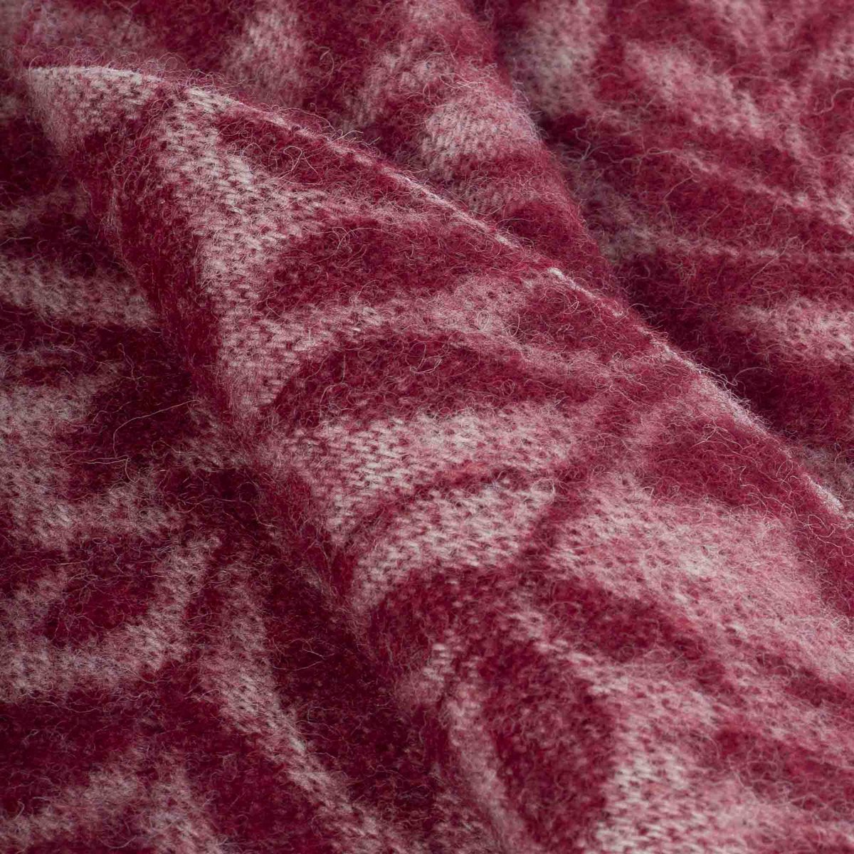 Wool Throw Blanket RAMONCELLO Rosso