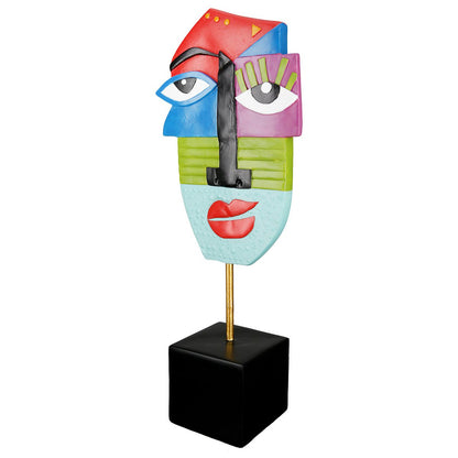 Sculpture face Mondrian H.52 cm