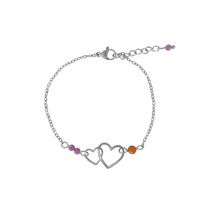 Loving and courageous bracelet - Silver
