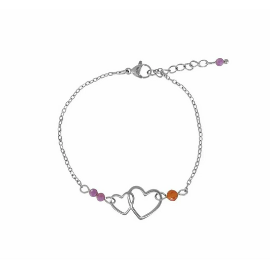 Loving and courageous bracelet - Silver