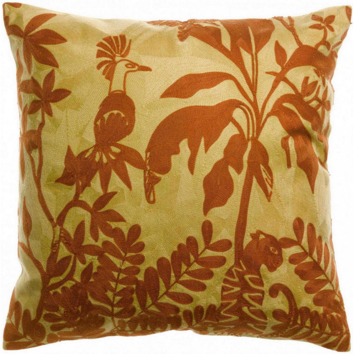 Raki Gold embroidered cushion 45 x 45