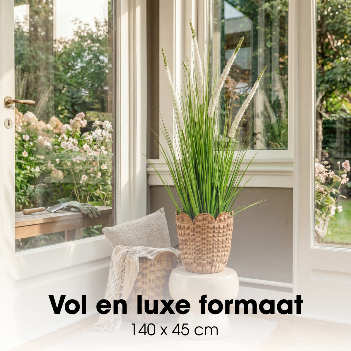 Artificial Plant Ornamental Grass White