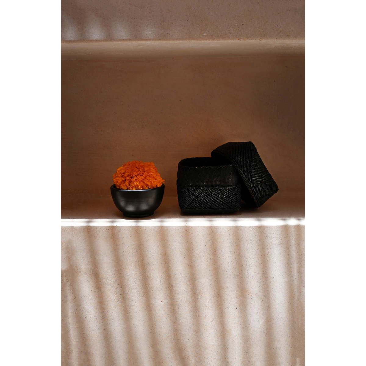 The Beaded Basket - Black - L