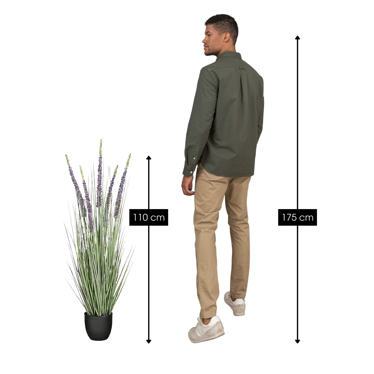 Artificial Plant Ornamental Grass Purple