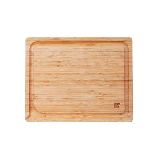 Kitchen accessories - KOTAI bamboo cutting board with juice groove and hidden handles - 40 x 30 x 2 cm