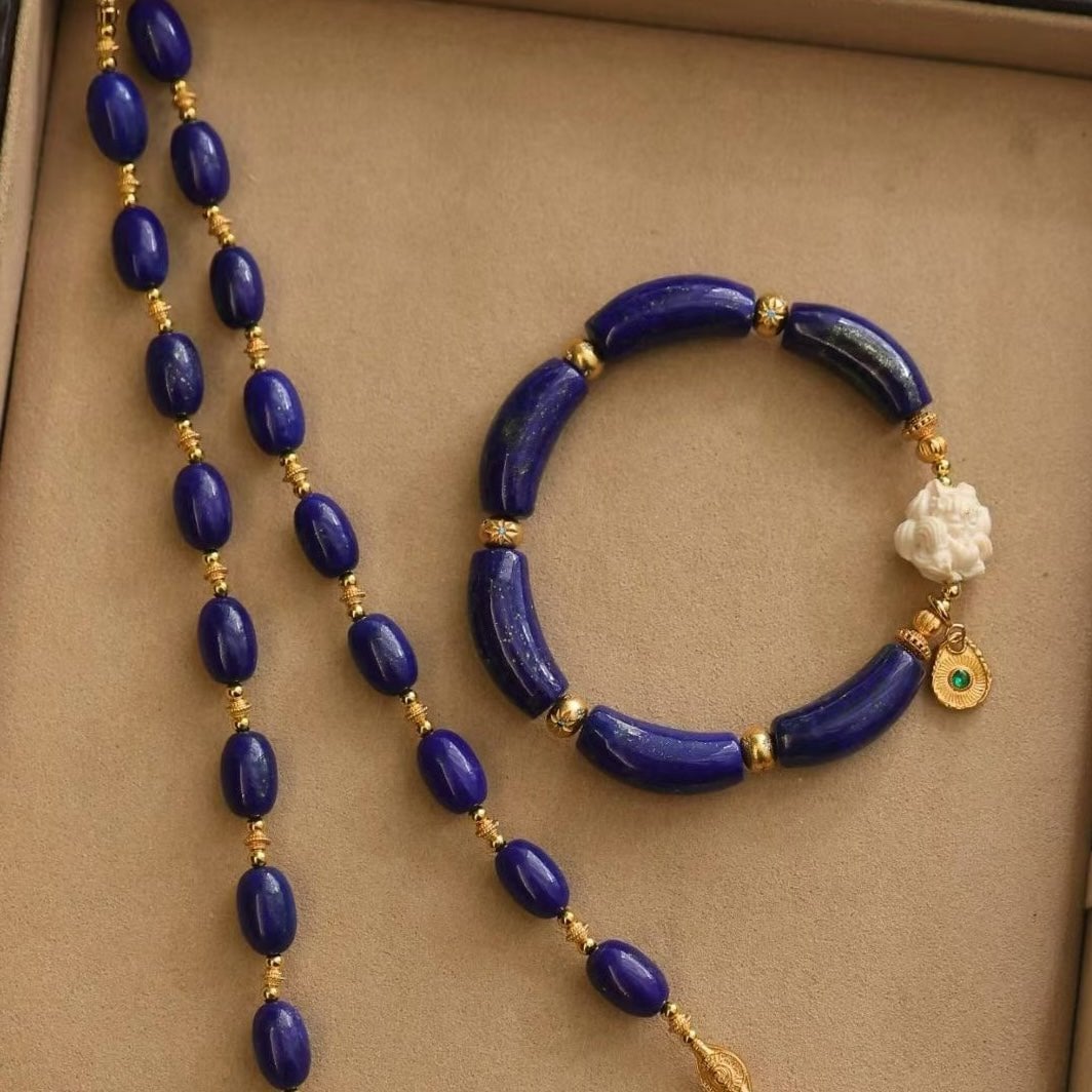 Imperial Lapis Lazuli Guardian Bracelet
