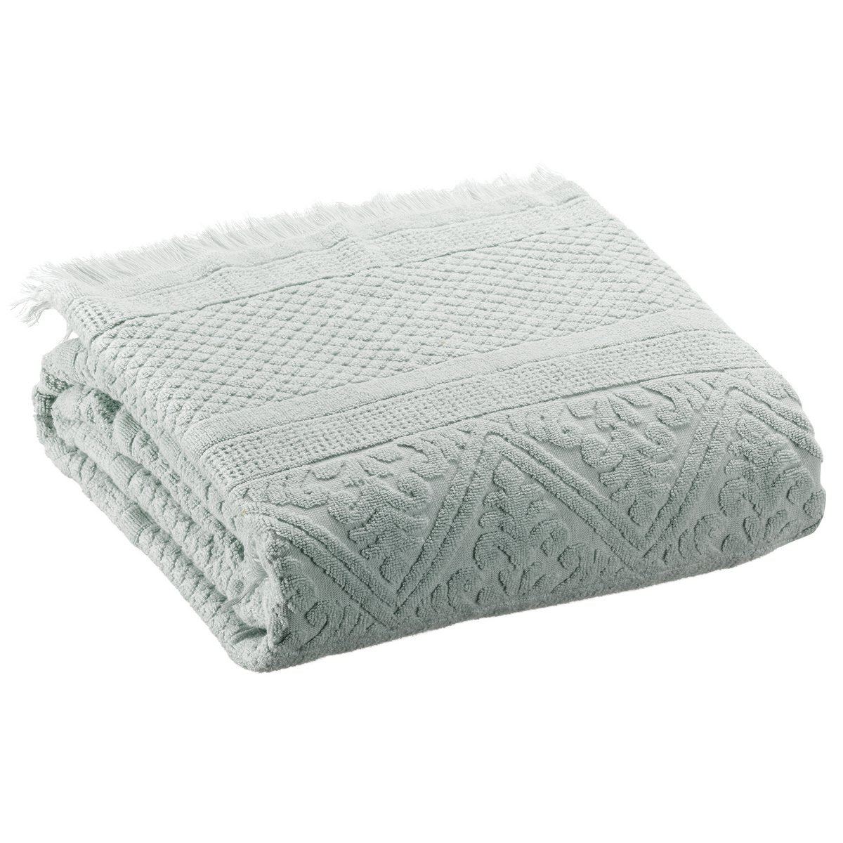 Drap de bain uni Zoé Jade 100 x 180