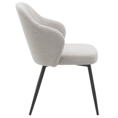 Dining room chair Kendra – Bouclé – Natural