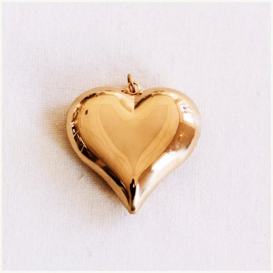 XL heart "ball" charm