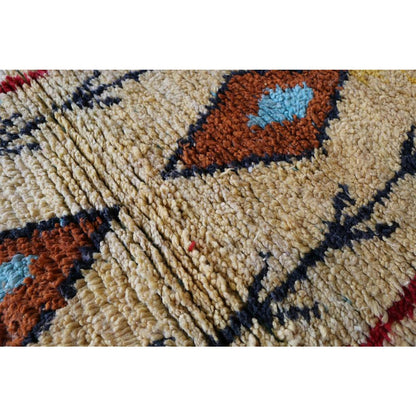 Pure wool Moroccan Berber hallway rug 73 x 343 cm