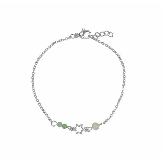 Bracelet Gemstones & Star - Silver