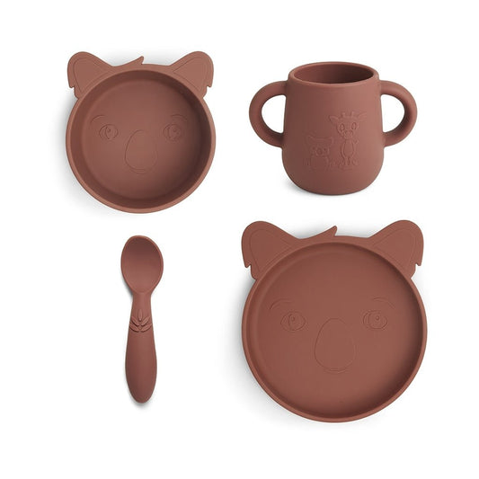 Lykke silicone dinner set 4-pack Koala