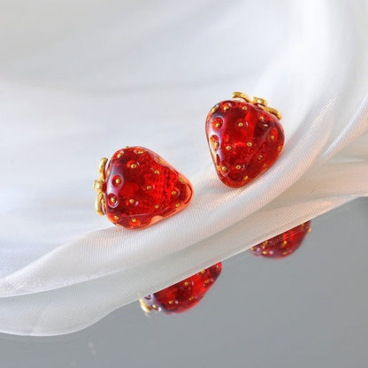 Sweet Strawberry Jewelry Set