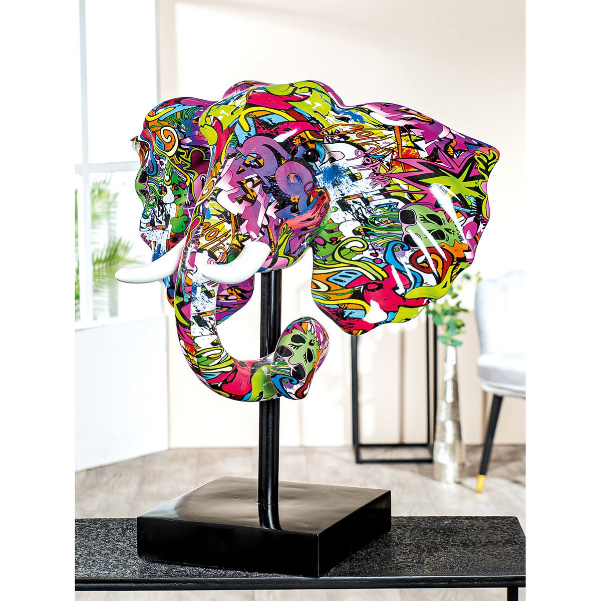 Sculpture Elephant Street Art H.62 cm