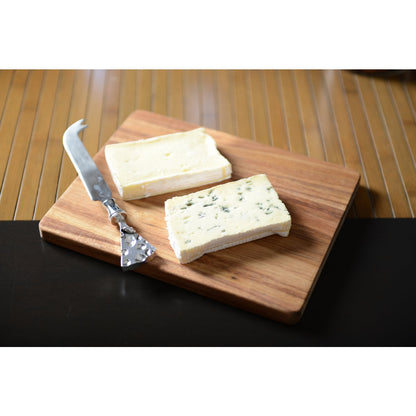 Acacia cheese tray with cheese design knife