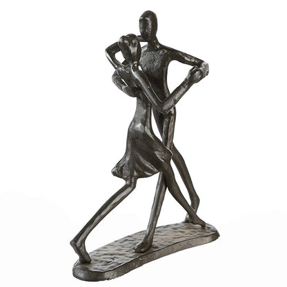 Iron design sculpture "Dancing" burnished H.17cm