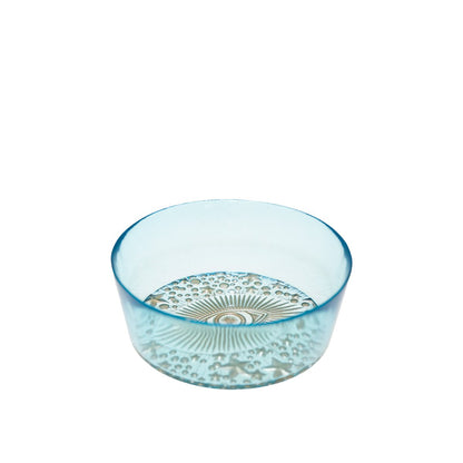 Turquoise blue eye bowl 15x15x6cm